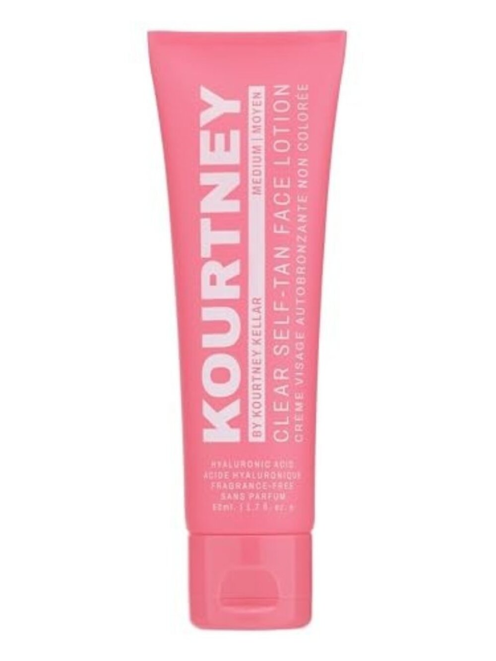 Kourtney 2.5 Oz Self-Tan Face Lotion for Women - Medium